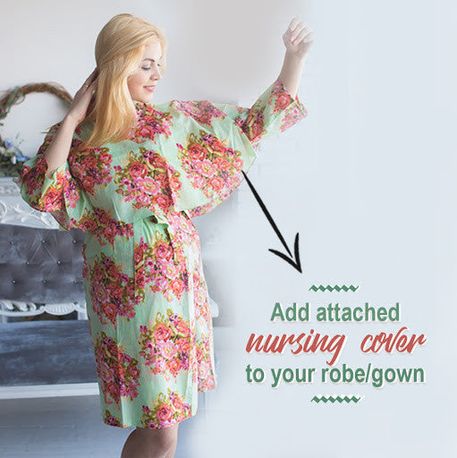 Drape Robe - Add attached nursing cover to the robe of your choice