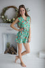 Mismatched Bridesmaids Rompers in Vintage Chic Floral Pattern