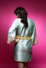 Mint Silk Lace Bridesmaids Robe