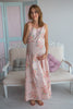 Mommies in Blush Floral Night Gowns
