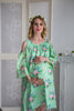 Mommies in Mint Floral Shift Dresses