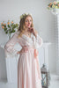  V back Lace Trimmed Blush Bridal Robe from my Paris Inspirations Collection