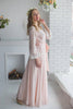  V back Lace Trimmed Blush Bridal Robe from my Paris Inspirations Collection