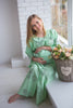Mommies in Mint Floral Night Gowns