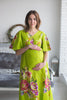 Mommies in Green Maternity Caftans 