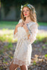 Oh Clara Ivory Butterfly Lace Bridal Robe
