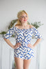 Mismatched Bridesmaids Rompers in Chevron Pattern