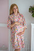 Mommies in Light Pink Floral Robes