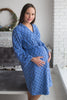 Mommies in Terry Cloth Block Print Robes