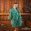 Teal Damask Robes for bridesmaids | Getting Ready Bridal Robes 