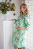 Mommies in Mint Floral Robes 