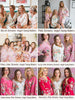 Dreamy Angel Song Pattern- Premium Silver Bridesmaids Robes