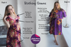 Purple Floral Birthing Gowns 