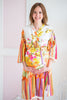 Mommies in Orange Abstract Patterned Robes