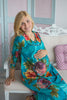 Mommies in Blue Floral Night Gowns