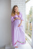 Mommies in Lavender Floral Night Gowns