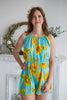 Mismatched Bridesmaids Rompers in Sunflower Pattern