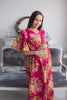 Mommies in Magenta Maternity Caftans