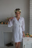 All White Bridal Robe from my Paris Inspirations Collection - Rosette Robe in White