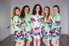 Mint All Over Butterflies Robes for bridesmaids | Getting Ready Bridal Robes