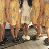 Mustard Gold  Corset Style Dreamy Angel Song Bridesmaids Rompers