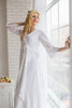 Ankle length Bridal Robe from my Paris Inspirations Collection - Rosette Robe in White