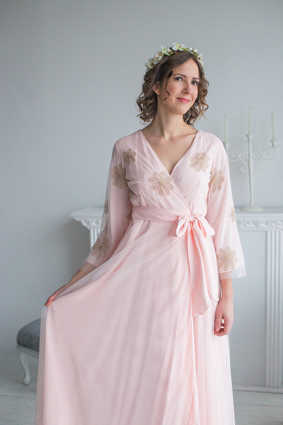 Blush Bridal Robe from my Paris Inspirations Collection - Flower Touch in Blush