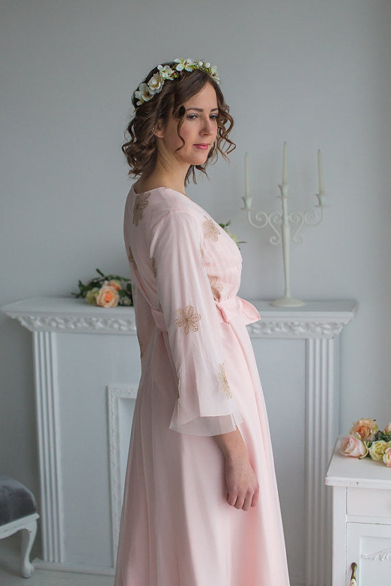 Blush Bridal Robe from my Paris Inspirations Collection - Flower Touch in Blush