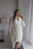Bridal Robe from my Paris Inspirations Collection - Lacey Frill Robe in White