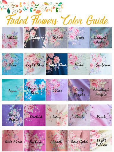 Faded Flowers Color Guide