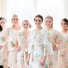 Dreamy Angel Song Pattern- Premium Blush Bridesmaids Robes 