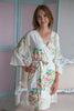 Dreamy Angel Song Pattern- Premium Silver Bridesmaids Robes 
