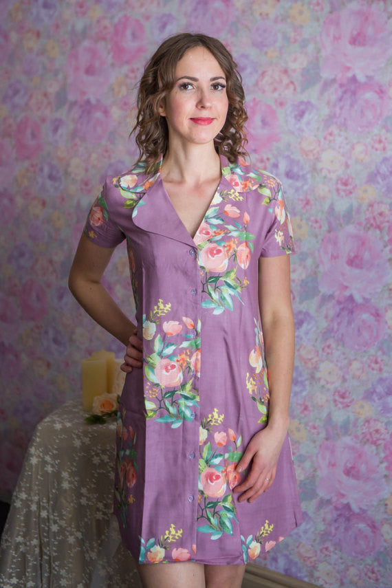 Dreamy Angel Song Pattern Bridesmaids Button down Shirts