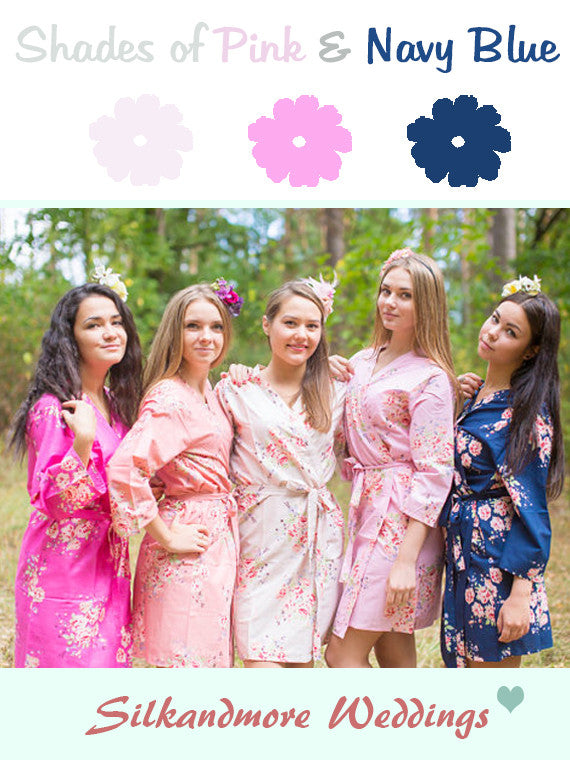 peach and navy bridesmaid dresses Peach and Navy Wedding Party