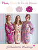 Plum, Blush and Dusty Mauve Wedding Color Robes - Premium Rayon Collection 