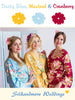 Dusty Blue, Mustard and Cranberry Wedding Color Robes- Premium Rayon Collection 