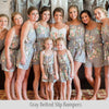 Blueberry Blue Off the shoulder Style Bridesmaids Rompers in Dreamy Angel Song  Pattern