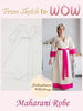 Ivory Fuchsia Bridal Robe from my Paris Inspirations Collection - Maharani Robe in Ivory 