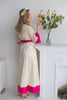 Ivory Fuchsia Bridal Robe from my Paris Inspirations Collection - Maharani Robe in Ivory 