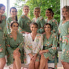 Grayed Jade Dreamy Angel Song Bridesmaids Robes Set