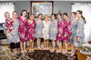Mismatched Bridesmaids Robes Set - Gray and  Plum Dreamy Angel Song Robes