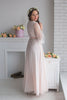 Lacey Blush Bridal Robe from my Paris Inspirations Collection - Sweetly Scalloped in Blush