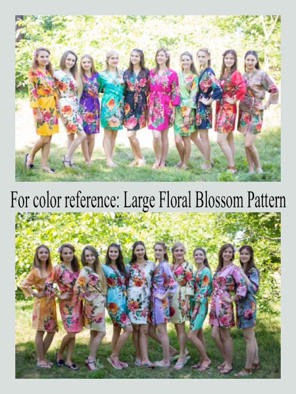 Large Floral Blossom Fabric Pattern Colors