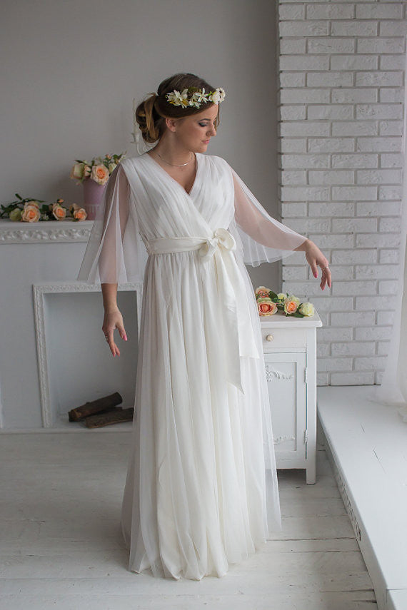Bridal Robe from my Paris Inspirations Collection - Minimal Mojo in White