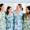 palm leaves print robes
