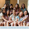 Dusty Blue Dreamy Angel Song Bridesmaids PJ Set
