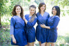 Dark Blue Dip Dyed Bridesmaids Robes