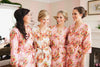 Pink Robes for bridesmaids | Getting Ready Bridal Robes