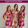 Purple Floral Posy Robes
