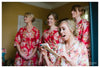 Red Robes for bridesmaids | Getting Ready Bridal Robes